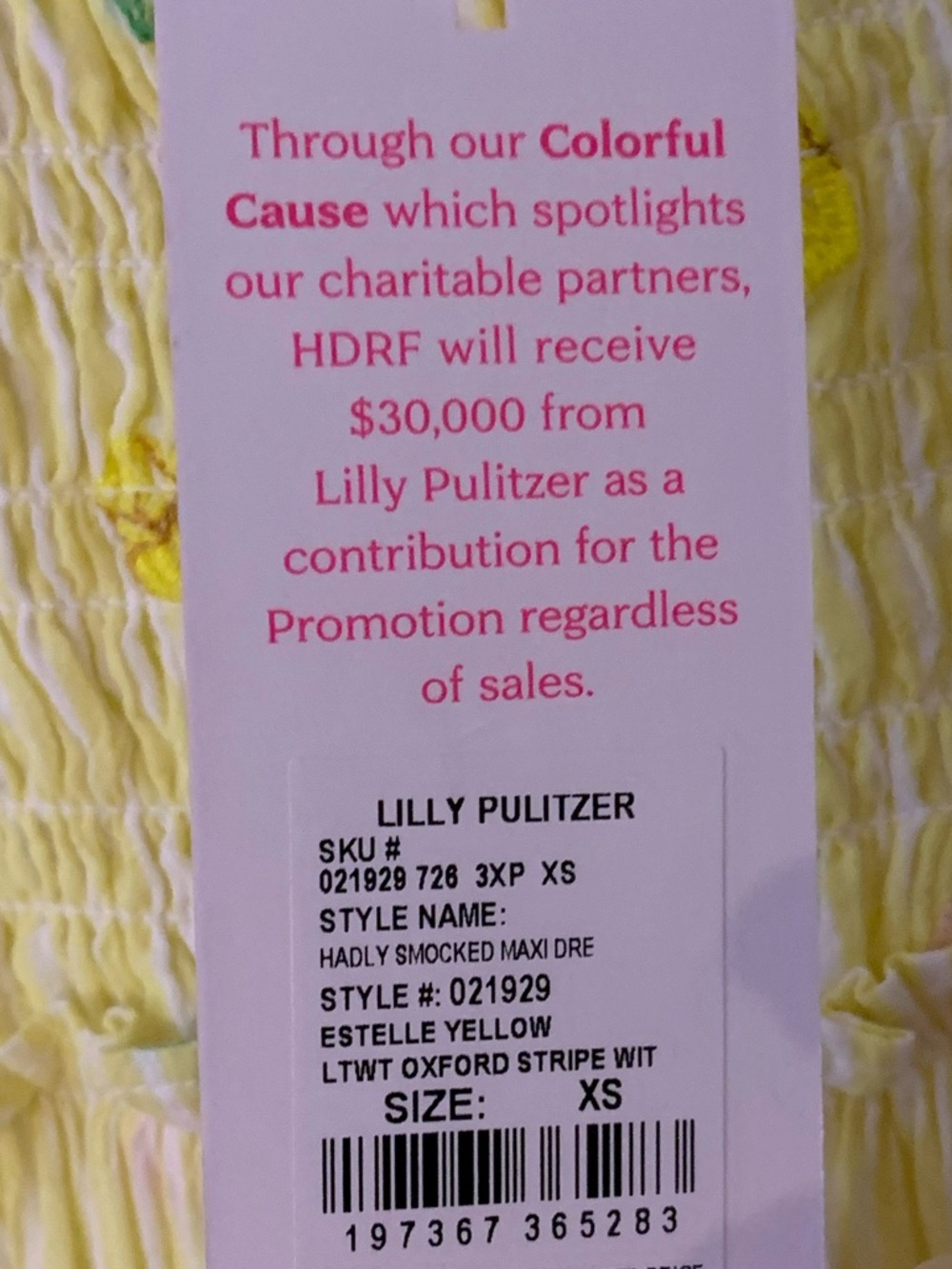 NWT Lilly Pulitzer Hadley Smocked Maxi Dress Size XS extra small - Picture 6 of 11